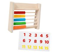 VANZACK Wooden Abacus Counting Frame Educational Math for Smooth Edges Safe Design Enhances Calculation Speed and Accuracy Cognitive and Hand Eye Coordination Development for Early