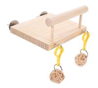 VANZACK Wooden Bird Perch Stand Durable Bird Cage Platform for Parrots Budgies and Canaries Easy Installation Promotes Exercise Reduces Loneliness