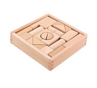 VANZACK Wooden Blocks for Educational Cognitive Building Shapes Early Learning Montessori Ages Years