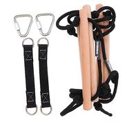 VANZACK Wooden Climbing Ladder Beech Wood and Polyester Rope Outdoor and Indoor Hanging Swing for Physical Exercise and Confidence Building