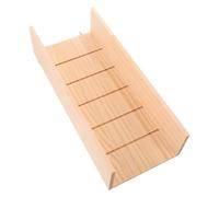 VANZACK Wooden Hamster Cage Slide Ramp for Small Pets, Natural Wooden Climbing Ladder with Easy Cleaning Feature, for Hamster Playground and Pet Habitat Enrichment
