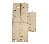 VANZACK Wooden Height Ruler Growth Chart Ruler for Children and Toddlers Beige Adhesive Tape Easy to Stick on Wall Multi-Piece Storage Boys and Girls's Room Height Measurement Tool