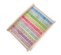 VANZACK Wooden Multiplication Calculation Frame Educational Math Thinking Training Toy for Boys and Girls Preschool Multiplication Learning Material Teaching Aid