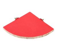 VANZACK Wooden Pet Platform Fan Shape Springboard for Small Pets like Hamsters Squirrels and Mice for Relaxing and Playing Green Decoration Accessory Random Color