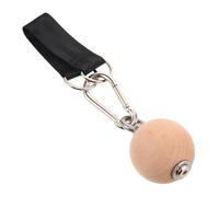 VANZACK Wooden Pull Up Grips with Elastic Strength Training Bars Climbing Grip Balls for Forearm and Wrist Muscle Development Upper Body Strength Enhancer for Home Workouts and Pull Up