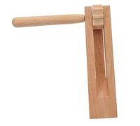 VANZACK Wooden Ratchet Noise Maker Toy Traditional Matraca for Boy Girl Educational Musical Instrument for Parties Smoothly Polished Wooden Design Safe and Sensory Toy
