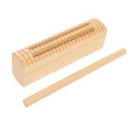 VANZACK Wooden Rhythm Block with Stick Dual Tone Percussion Instrument for Sturdy Travel-friendly Educational for Early Music Learning Home School Kindergarten Use