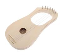 VANZACK Wooden String Lyre Harp for Musicians Unpainted Body Lyra Harp as Music Lovers Present for Beginner String Instrument