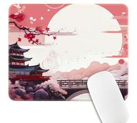 Vanzard Japanese Small Gaming Mouse Pad 10.2 x 8.3 in Computer Mouse Pad Anime Gaming Mousepad, Expanded Architecture Cute Desk Pad with Nop-Slip Suitable for Home Office