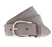 Vanzetti 35mm Full Leather Belt W100 Mouse Gray