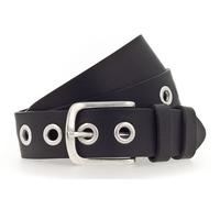Vanzetti 35mm Full Leather Eyelets Belt W80 Black