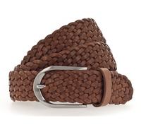 Vanzetti Braided Women's Leather Belt W65 Mid Brown