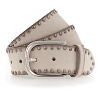 Vanzetti Studded belt leather 105 cm beige