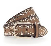 Vanzetti Studded belt leather 85 cm brown