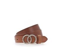Vanzetti Women's Belt - Full Leather Belt, Buckle Closure, Solid Brown 85 cm
