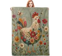 VANZEV Floral Chicken Blanket Gifts for Women Kids
