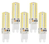 VANZUQUE 5 x 6W LED Bulb G9, 104 LEDs, Warm White, SMD 3014 AC220V-240V, 500lm Super Bright with Beam Angle 360 Degree.