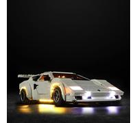 Vaodest Led Light for Lego 10337 Lamborghini Countach 5000 Quattrovalvole Building Blocks Model,Design and Configuration Compatible with Model 10337(Led Light Only, Not Building Block Kit)