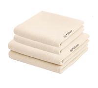 vaolmlop 4 Pcs Cheesecloth,2 Pcs(50x50cm)+2 Pcs(60x60cm),Reusable and Washable Cheese Cloths for Straining,Unbleached,for Filtering Juice Cheese Tea Coffee