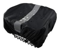VAOLOAV 35L Bicycle Basket Waterproof Rain Cover with Reflective Strip Bicycle Rear Rack Rain Cover Black