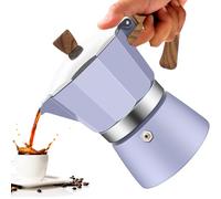 Vaolvpant 12 Cup Aluminum Moka Pot Classic Stovetop Espresso Coffee Maker 600ml 20oz Coffeemaker Percolator Mocha Pot Greca Coffee Maker Cafe Makers for Italian and Cuban Café Brewing Purple