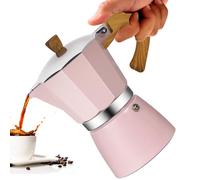 Vaolvpant 12 Cup Aluminum Moka Pot Classic Stovetop Espresso Coffee Maker 600ml 20oz Coffeemaker Percolator Mocha Pot Greca Coffee Maker Cafe Makers for Italian and Cuban Café Brewing Pink