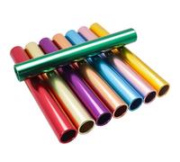 Vaolvpant Aluminum Alloy 8 Pieces Field Relay Batons for Track and Athletes Runners Outdoor Running Sports Events Baton Race Stick Smooth Hollow Tube Lightweight Durable Design Multi-Color