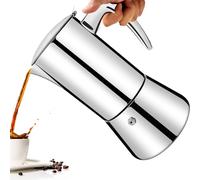 Vaolvpant Thickened 304 Stainless Steel Moka Pot 12 Cup Stovetop Espresso Maker Italian Coffee Machine 600ml 20.3oz Suitable for Gas Induction Stovetops Elegant CoffeeMaker Percolator MochaPot
