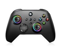 vaomon Wireless Controller Compatible With Xbox One,Xbox Series X/S,Xbox One X/S, PC,RGB LED Light,3.5mm Headphone Jack,Stable Connection With 2.4GHZ Wireless Adapter Gamepad