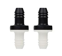 Vaorwne 2Pcs 3/8 inch 10Mm Inline Abs One Way Water Non Return Check Valve for Fuel Gas Liquid Air