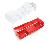 Vaorwne 2x 1:8 Buggy RC Cars RC Plastic Nylon Tail Wing for 1/8 Scale Nitro Electric Powered Off Road Buggy Red & White