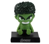 Vaoza Super Hero Action Figure Limited Edition Bobblehead with Mobile Holder for Car Dashboard, Office Desk & Study Table - Hulk