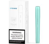 Vape kit with Dust Cap Design, 600mAh Rechargeable Battery Vape Starter Kit with Replaceable 2ml Refillable Pod/No Liquid No Nicotine (Sapphire)