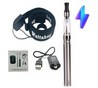vape pens starter kit, eGo-T CE4 atomizer single kit, 1100mAh 510 eGo ecigs battery, e cigarette full starter kits, Super-affordable e-cigarettes，2ml TPD Version No E-Liquid No Nicotine (Steel)