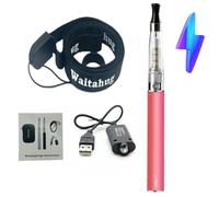 vape pens starter kit, eGo-T CE4 atomizer single kit, 1100mAh 510 eGo ecigs battery, e cigarette full starter kits, Super-affordable e-cigarettes，2ml TPD Version No E-Liquid No Nicotine (Pink)