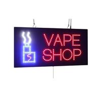 Vape Shop Sign, 24"x12", 60x30cm, TOPKING, LED, Neon, Florescent, Signage, Signboard, Display, Billboard, Screen, Grand Opening, Gift