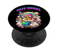 Vape Whore - Funny Joke Vaping Present - Offensive ECig Meme PopSockets Adhesive PopGrip