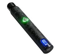 VapeMaster Skywalker Mini Dry Herb Vaporizer Pen Portable Herbal Vaporiser - Next-Gen Quartz Chamber, Temperature Control, LED Display, Pure Vapor, No Nicotine (Deep Black)