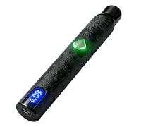 VapeMaster Skywalker Mini Dry Herb Vaporizer Pen Portable Herbal Vaporiser - Next-Gen Quartz Chamber, Temperature Control, LED Display, Pure Vapor, No Nicotine (Dark Black)
