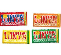 Vapewaves Tony's Chocolonely The Milk Chocolate Bundle 4 x 180g - Our Favourite Milkchocolate Bars - Chocolate Bar - 32% Cocoa - Gift Set (Pack Of 4)