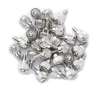 VAPKER 50PCS 6#-32x6 M3.5 PC Computer Case Thumbscrews Thumb Screws Silver Zinc for Hard Drive Computer Case Motherboard Fan Power Graphics