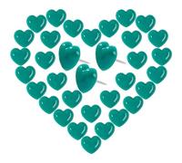 VAPKER Love Heart Push Pins 150Pcs Green Thumb Tacks Drawing Pins Cute Plastic Pushpins Decorative Pins with Steel Point Map Tacks for Photos Wall