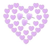 VAPKER Love Heart Push Pins 150Pcs Light Purple Thumb Tacks Drawing Pins Cute Plastic Pushpins Decorative Pins with Steel Point Map Tacks for Photos Wall