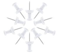 VAPKER Push Pins 120Pcs White Thumb Tacks Larger Size Pin Map Tacks Plastic Head with Steel Point for Bulletin Board