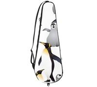 VAPOKF Badminton Racket Bag, Badminton Racquet Handbag Tennis Racket Case Paddle Bag for 2 Racquets, Penguin Mother and Baby