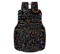 VAPOKF Basketball Backpack, Sport Bag with Ball and Shoe Compartment for Soccer Football Volleyball Swim Gym Travel, Math Linear Mathematics Circle Geometrical Plots Pattern