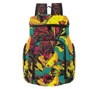 VAPOKF Basketball Backpack, Sport Bag with Ball and Shoe Compartment for Soccer Football Volleyball Swim Gym Travel, Colorful Betta Fish Siamese Fighting Fish Pattern