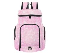 VAPOKF Basketball Backpack, Sport Bag with Ball and Shoe Compartment for Soccer Football Volleyball Swim Gym Travel, Cherry Japanese Cherry Blossoms Pattern