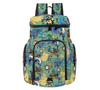 VAPOKF Basketball Backpack, Sport Bag with Ball and Shoe Compartment for Soccer Football Volleyball Swim Gym Travel, Pattern of Octopus and Sea Voyages
