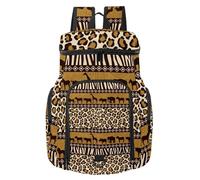 VAPOKF Basketball Backpack, Sport Bag with Ball and Shoe Compartment for Soccer Football Volleyball Swim Gym Travel, African Wild Animals